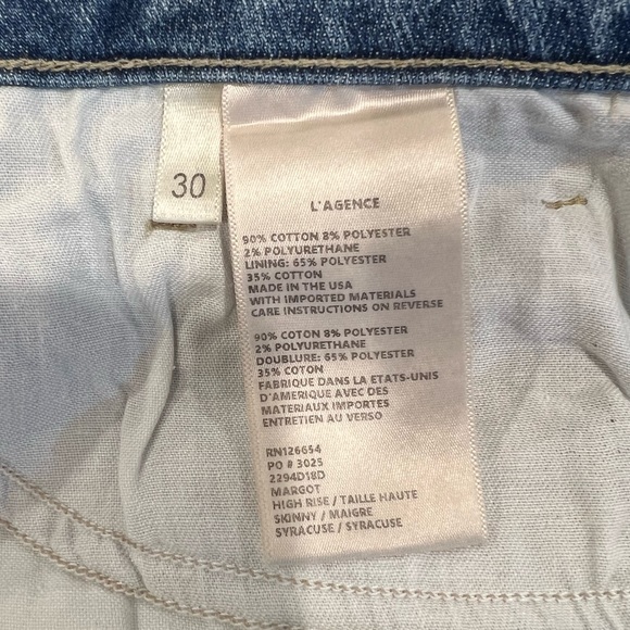 L’Agence Margot High Rise Skinny Jeans in Syracuse (30) - Picture 10 of 12